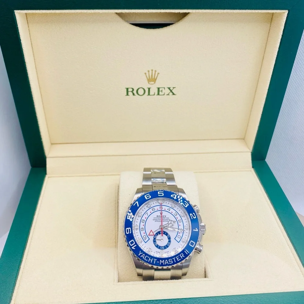 NEW! Rolex Men’s 44mm Yacht-Master II White Dial Watch